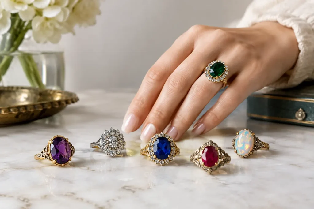 Best Vintage Cocktail Rings Worth Wearing