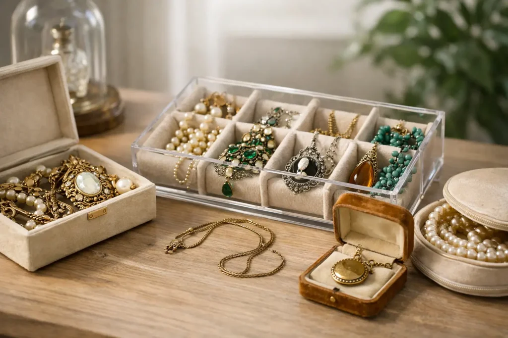 How to Store Vintage Necklaces Safely at Home